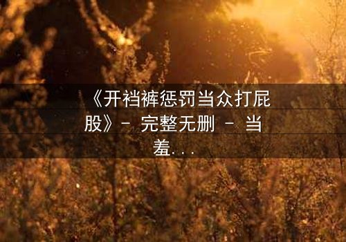 《开裆裤惩罚当众打屁股》- 完整无删 - 当羞耻与救赎交织的震撼瞬间