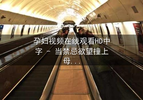 孕妇视频在线观看HD中字 - 当禁忌欲望撞上母性光辉,谁将主宰她的命运?