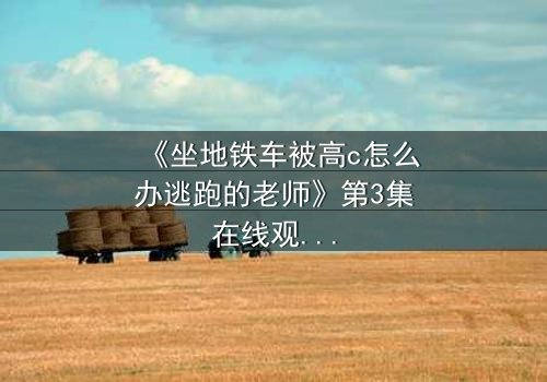 《坐地铁车被高c怎么办逃跑的老师》第3集在线观看 - 当失控的欲望撞上逃亡的绝境