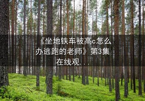《坐地铁车被高c怎么办逃跑的老师》第3集在线观看 - 当车厢变成生死战场!