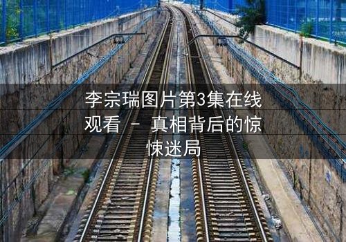 李宗瑞图片第3集在线观看 - 真相背后的惊悚迷局