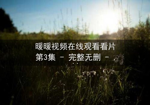 暖暖视频在线观看看片第3集 - 完整无删 - 揭开隐藏的真相,你敢直面吗?