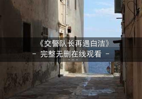 《交警队长再遇白洁》- 完整无删在线观看 - 命运重逢引爆情感风暴